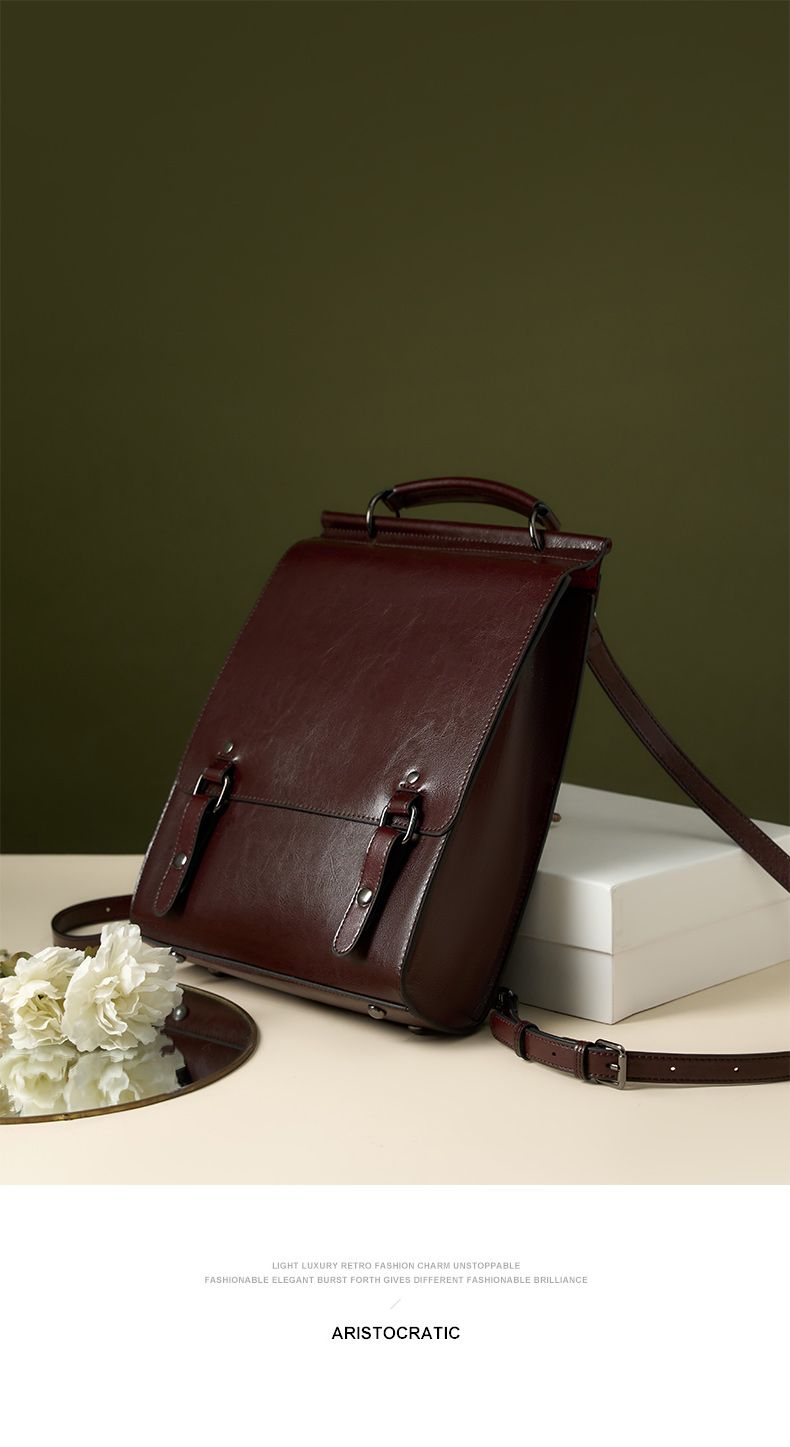 rustic leather bag