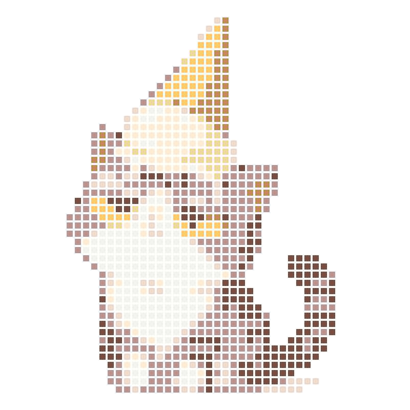 A proud little cat with melting ice cream on her head