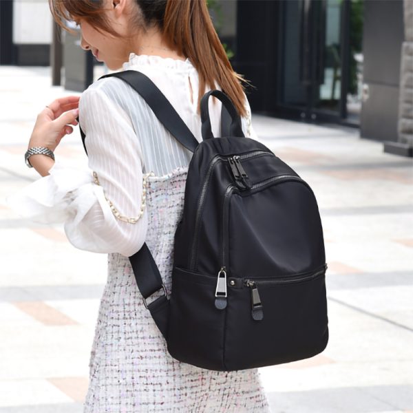 Oxford Cloth Dual Shoulder Backpack Women Korean 2024 New Trendy Fashion Large Capacity Waterproof Lightweight Casual Travel Bag