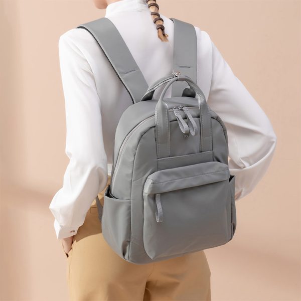 Waterproof Versatile Backpack Women 14-inch Notebook Commute Oxford Cloth Backpack Large Capacity Lightweight Travel Bag