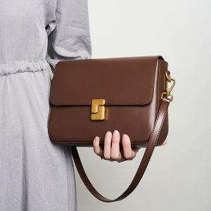 Retro genuine leather bag women's bag new style messenger bag ladies commuting shoulder tofu bag