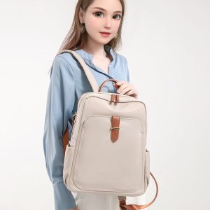 New Laptop Backpack for Women - Minimalist Commuter Bag, Versatile Canvas Travel Bag for School
