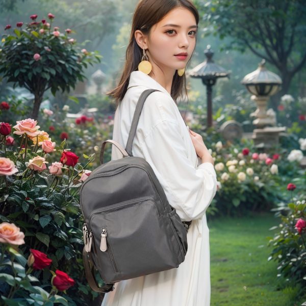 Waterproof Versatile Backpack for Women, New Korean Style Fashion School Bag, Simple Lightweight Oxford Travel Anti-Theft Backpack