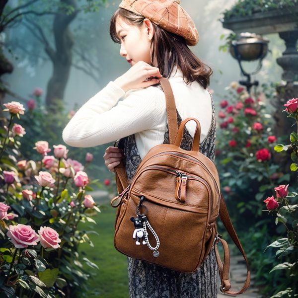 2024 New Soft Oxford Fashion Backpack for Female Students, Waterproof Campus Style Versatile Bag, Chic Double Shoulder Backpack