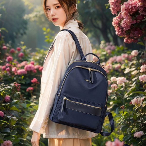 Backpack Women Oxford Cloth 14 Inch Laptop Backpack Large Capacity Waterproof Travel Bag All-match Student Schoolbag